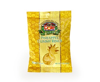 pineapple gummy rings oz dole