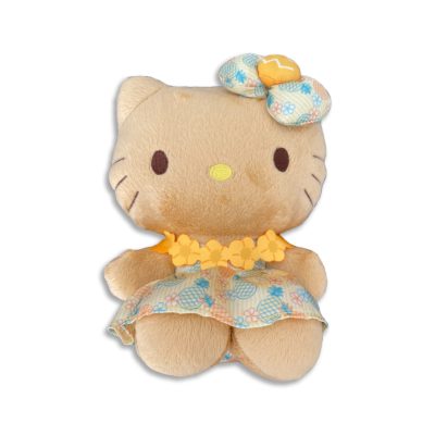 HELLO KITTY - 8" PLUSH WITH YELLOW LEI & DRESS