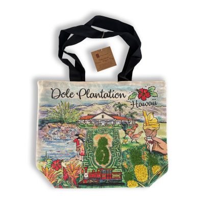DOLE PLANTATION EMBROIDERY SHOPPER TOTE BAG
