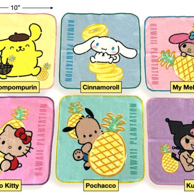 HELLO KITTY & FRIENDS - 10" X 10" MINI HAND TOWEL