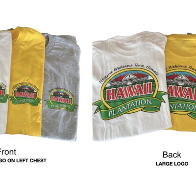 HAWAII PLANTATION LEFT CHEST/BACK LOGO T-SHIRT