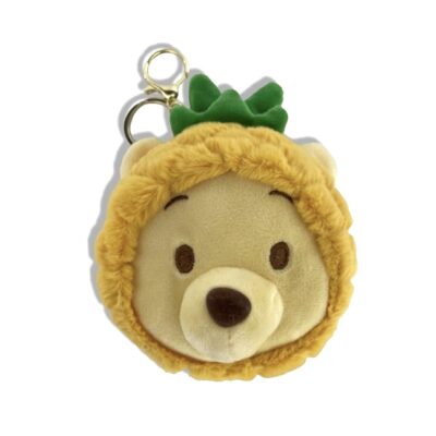 5" PINEAPPLE BEAR COIN PURSE WITH KEY RING